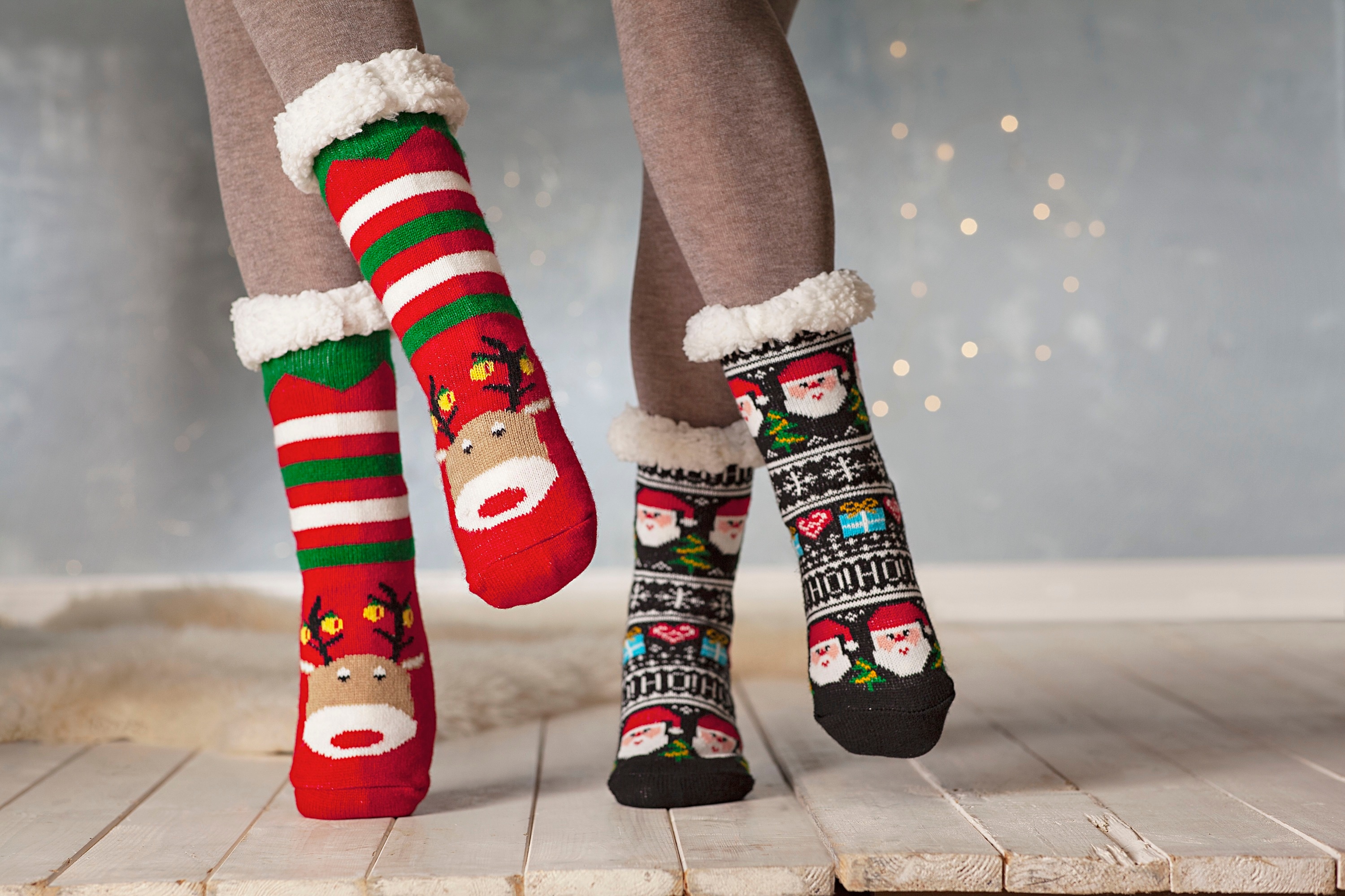 Herren  Weihnachtssocken Weihnachten Socken Rentier Geschenk STARK REDUZIERT 